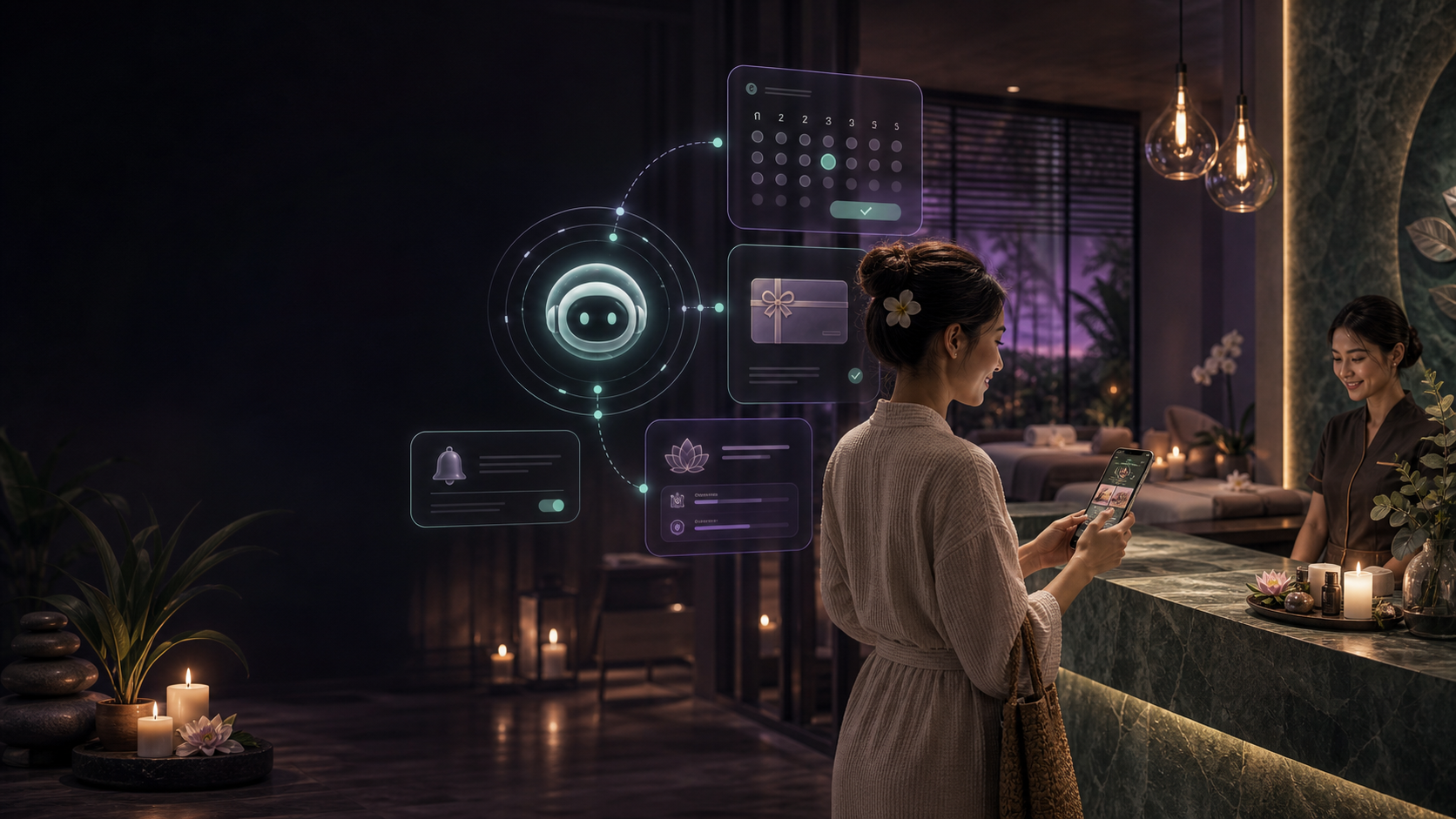 Hubi AI customer service for Spa & Massage