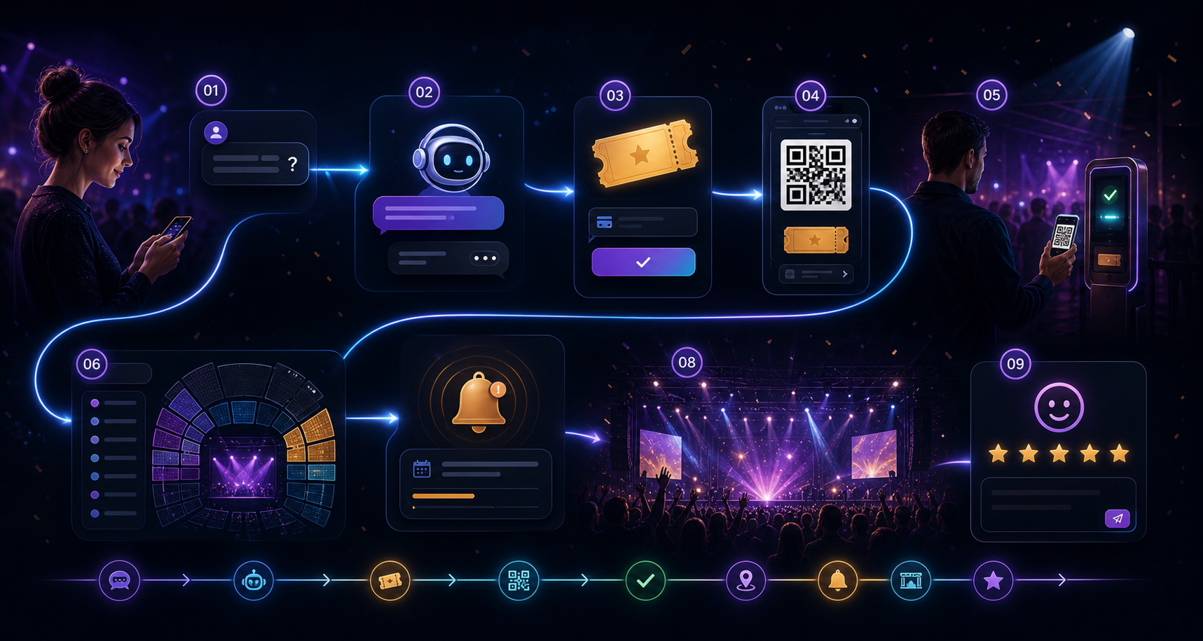 Hubi workflow for Ticket & Events
