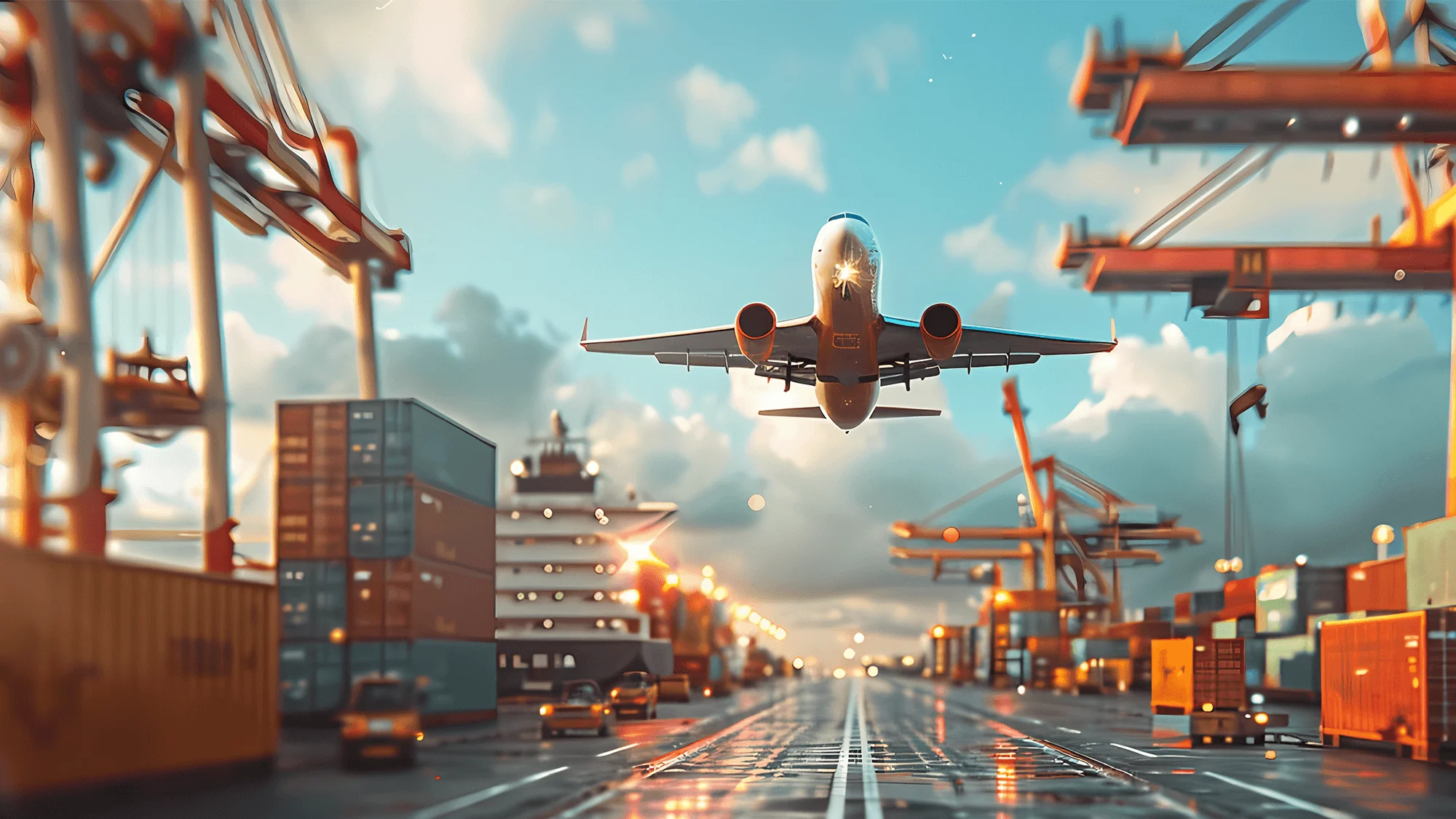 Logistics illustration for the OpenShip project
