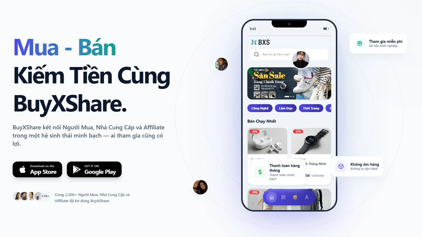 BuyXShare shopping app
